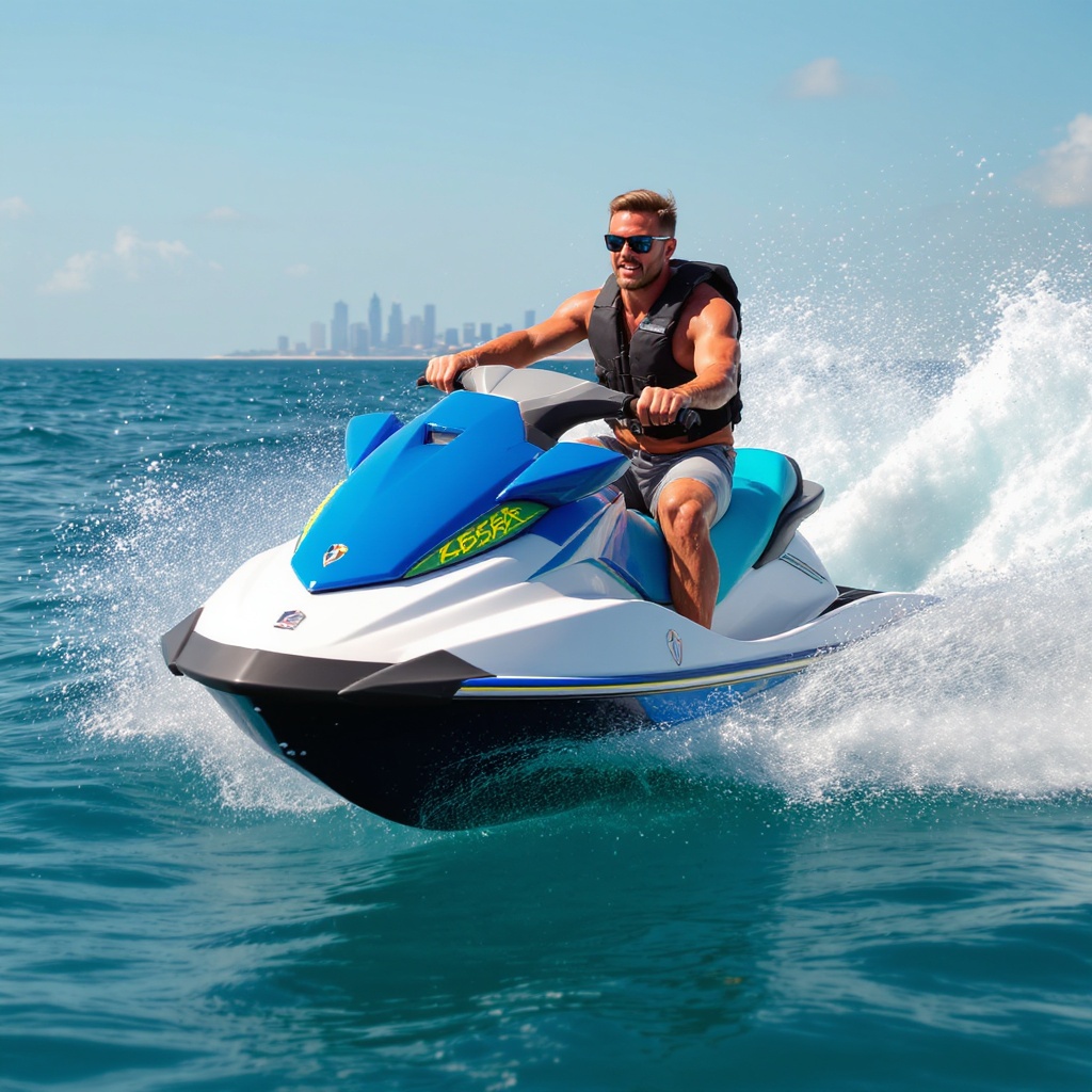 Man on jet ski