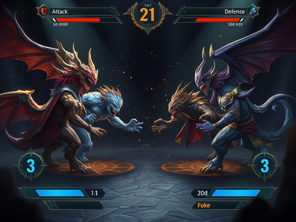 Auto-battle arena — Shadow Realms async PvP