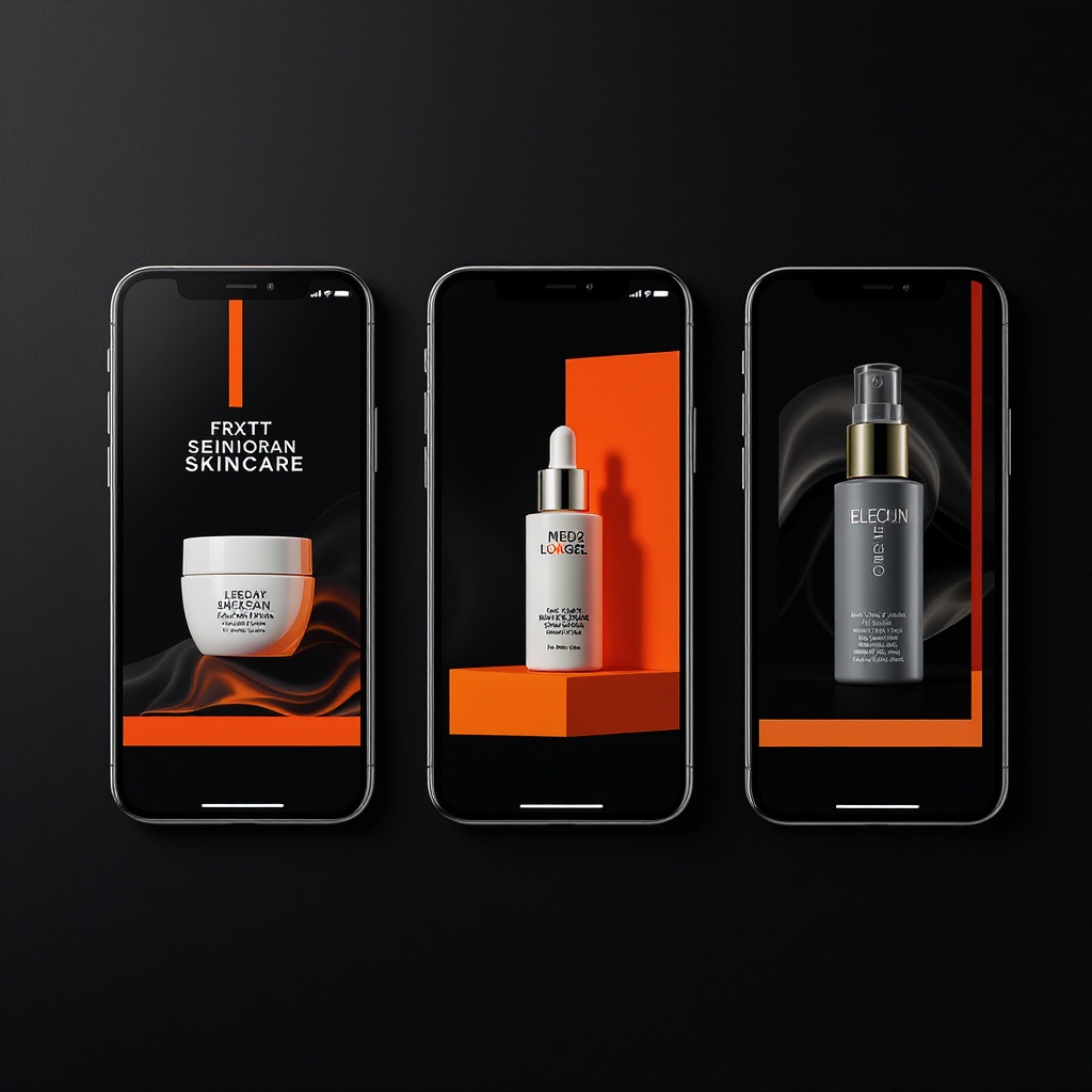 Creative Sprint ad mockups — three DTC ad formats across angles
