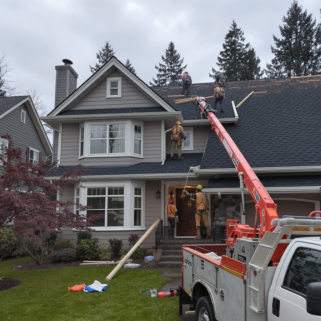 Hillsboro — new gutter installation