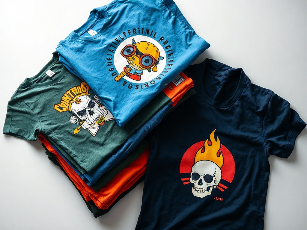 6-color full-front design on Bella+Canvas tees — band merch run