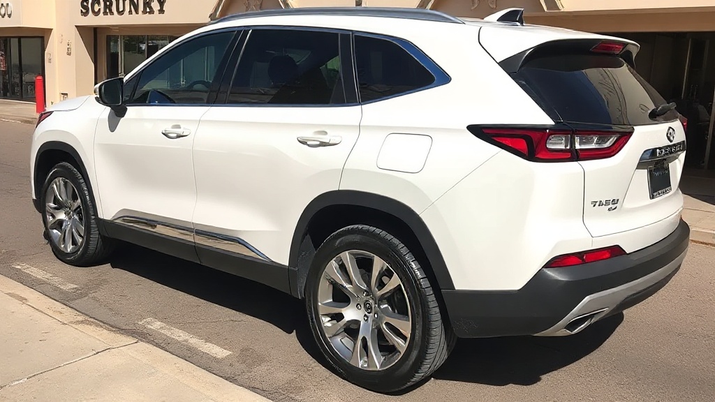 After: White SUV — Paint Correction + Ceramic