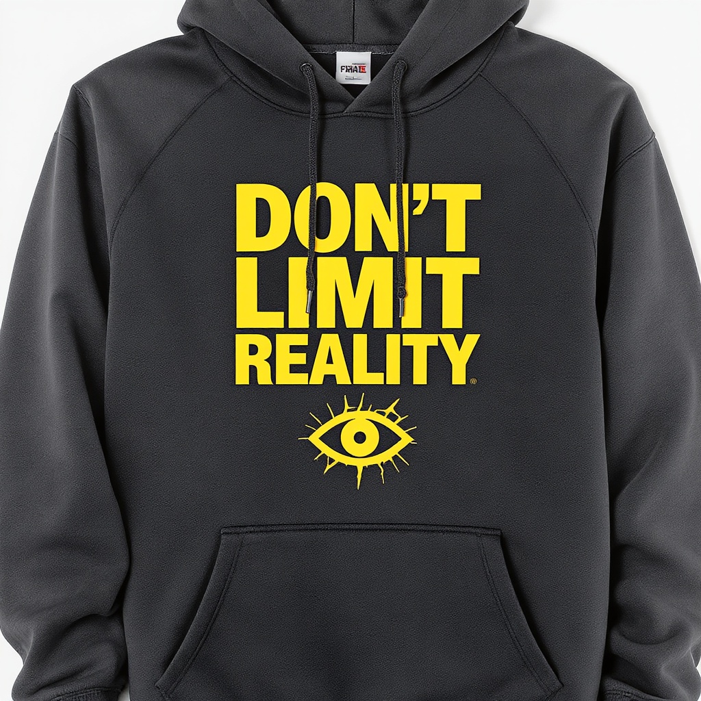 NOLIM Hero Hoodie — Don't Limit Reality graphic