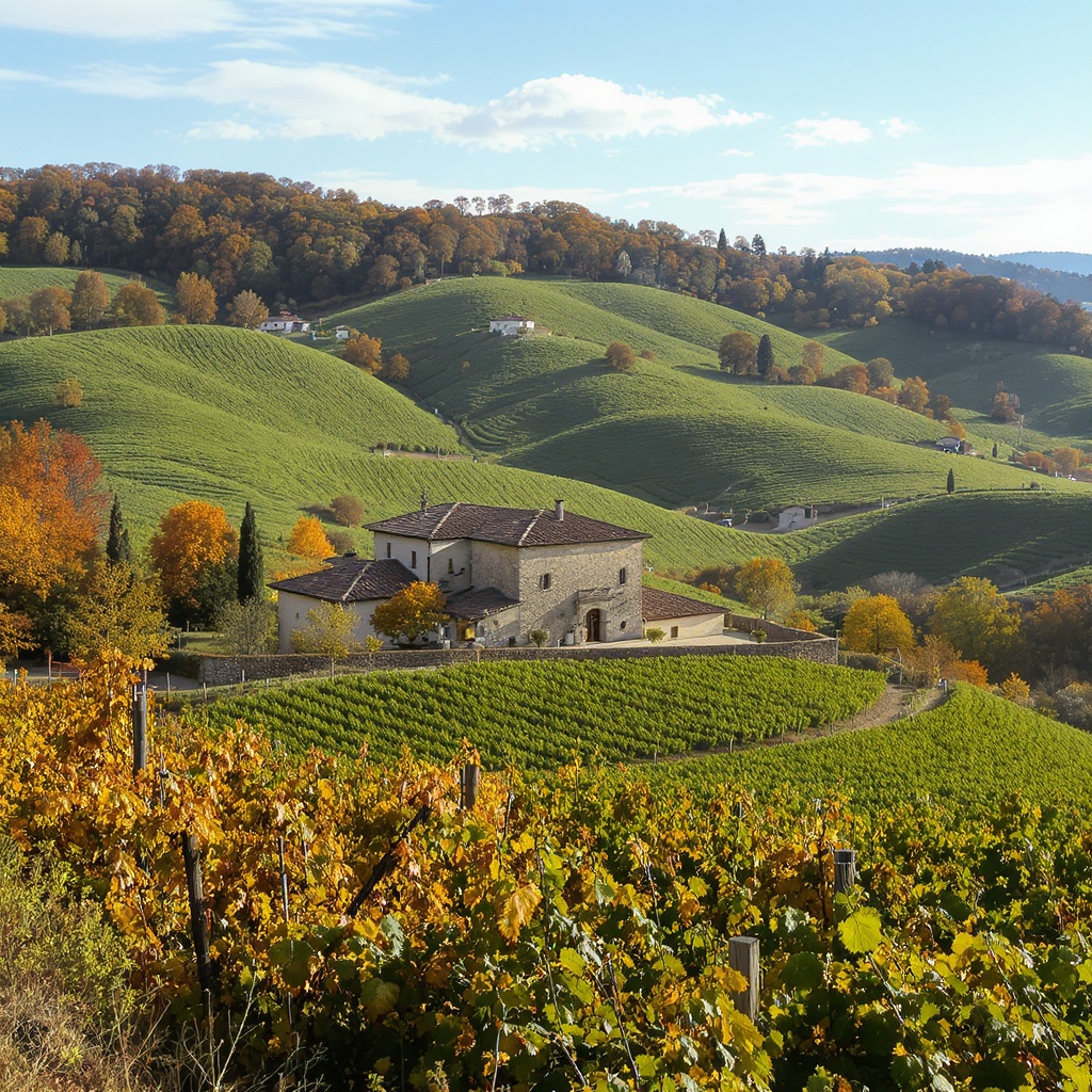 Colline della Franciacorta con vigneti