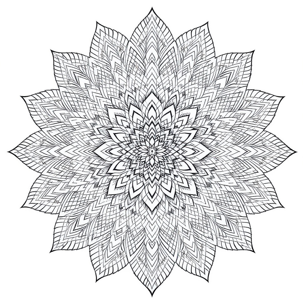 Coloriage adulte mandala anti-stress — style Mandala — Taleora