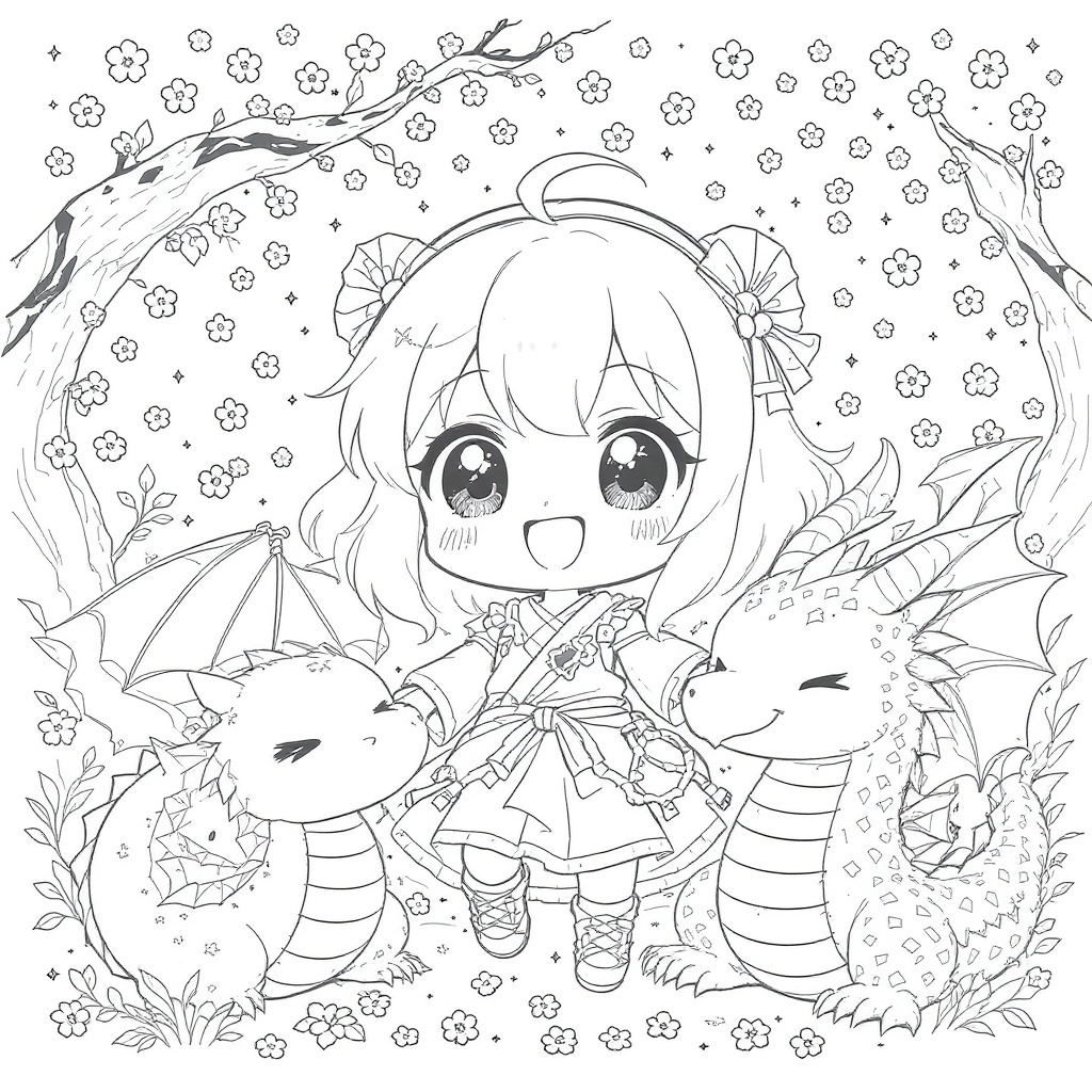 Portrait adulte premium — style Manga — Taleora