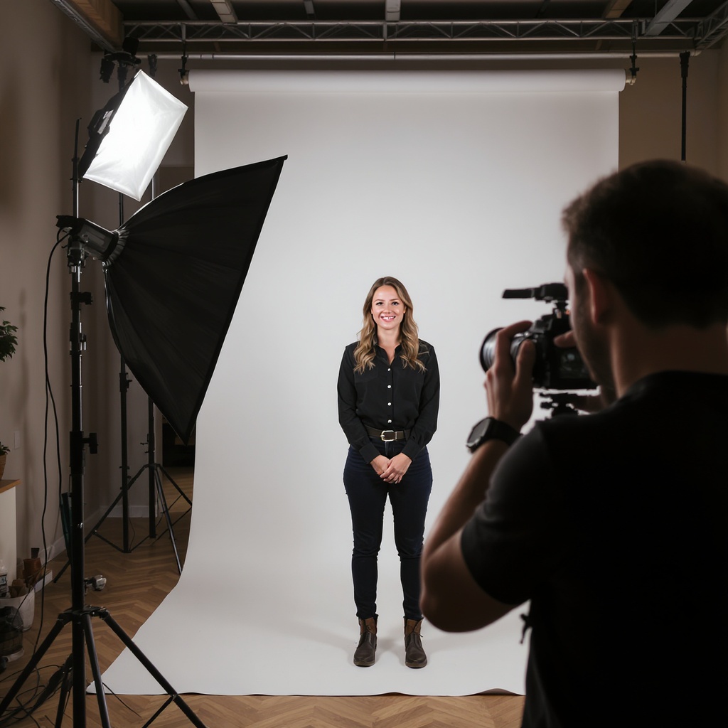 Professional portrait photography session