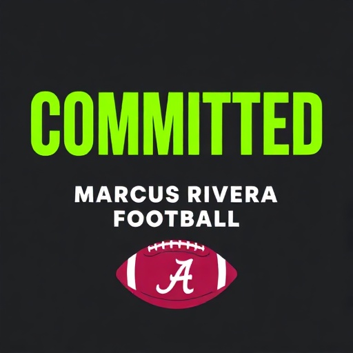 Marcus Rivera Football Commitment — University of Alabama