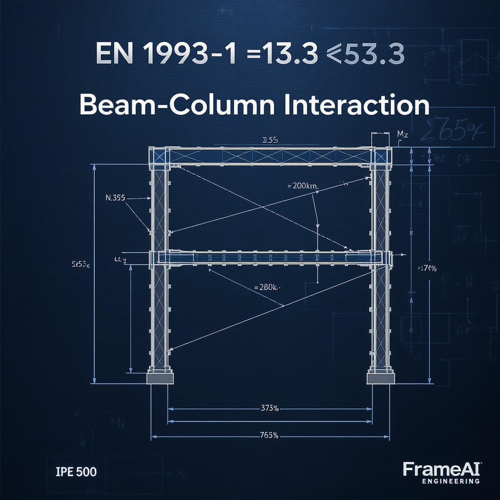Beam-Column Interaction: IPE 500 S355 Column Under Combined N+M