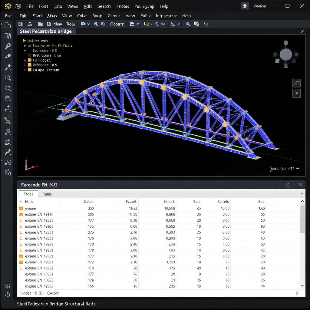 Bridge structural analysis in FrameAI