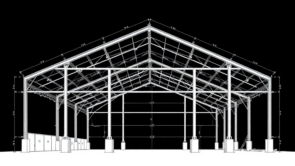 Timber-Steel Hybrid Roof — Purlins on Ridge Beam