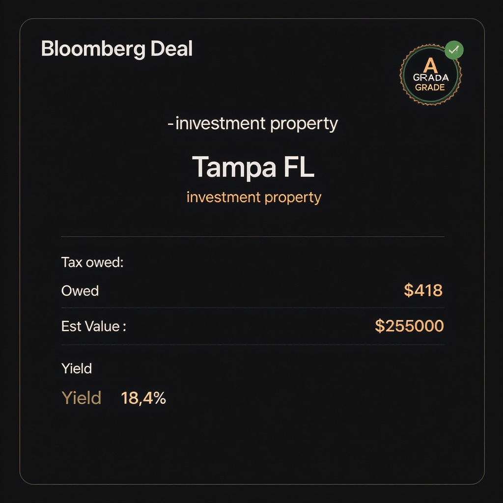 LienWatch deal card — Grade A lead in Tampa