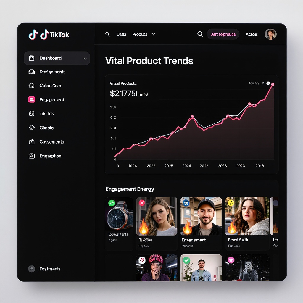 TikTok Product Hunter Dashboard — trending products with growth signals