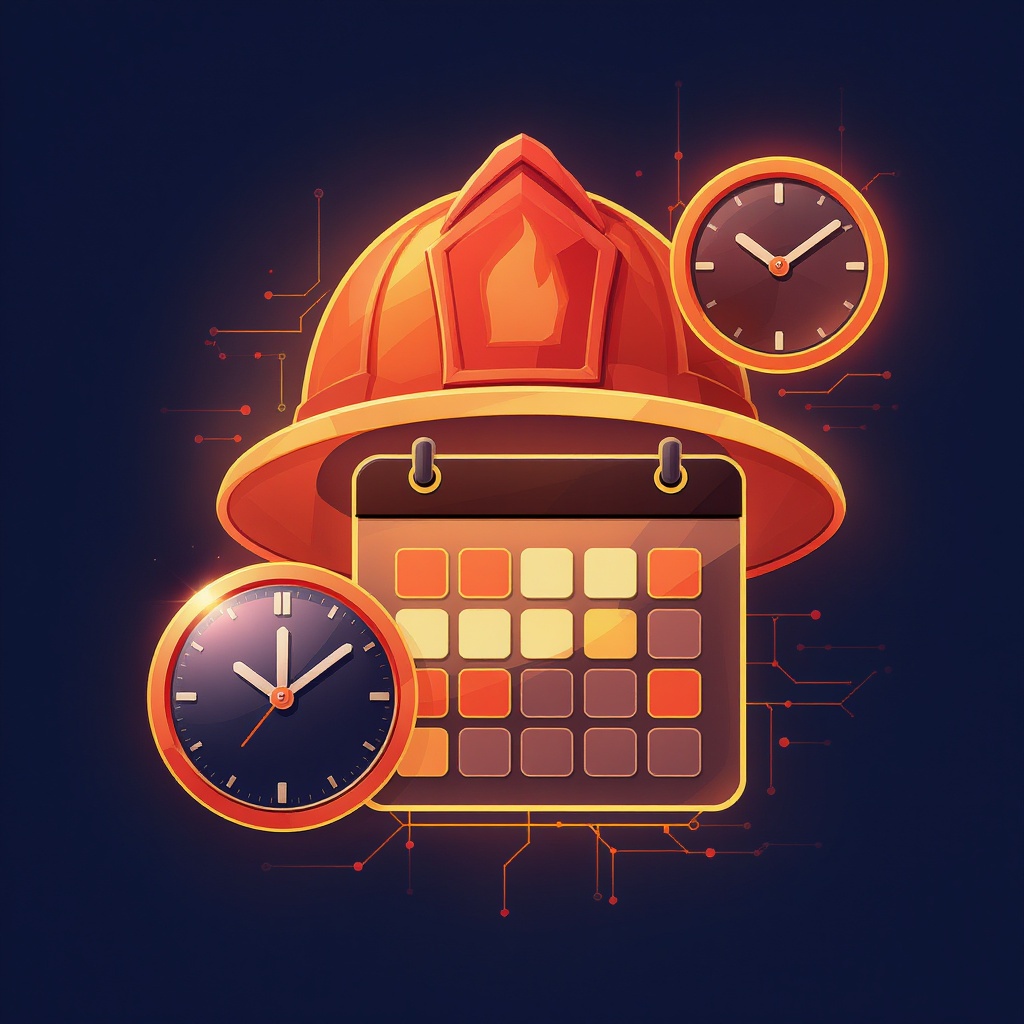 Fire department scheduling app