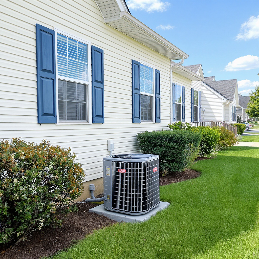ProActive HVAC technician servicing a residential home