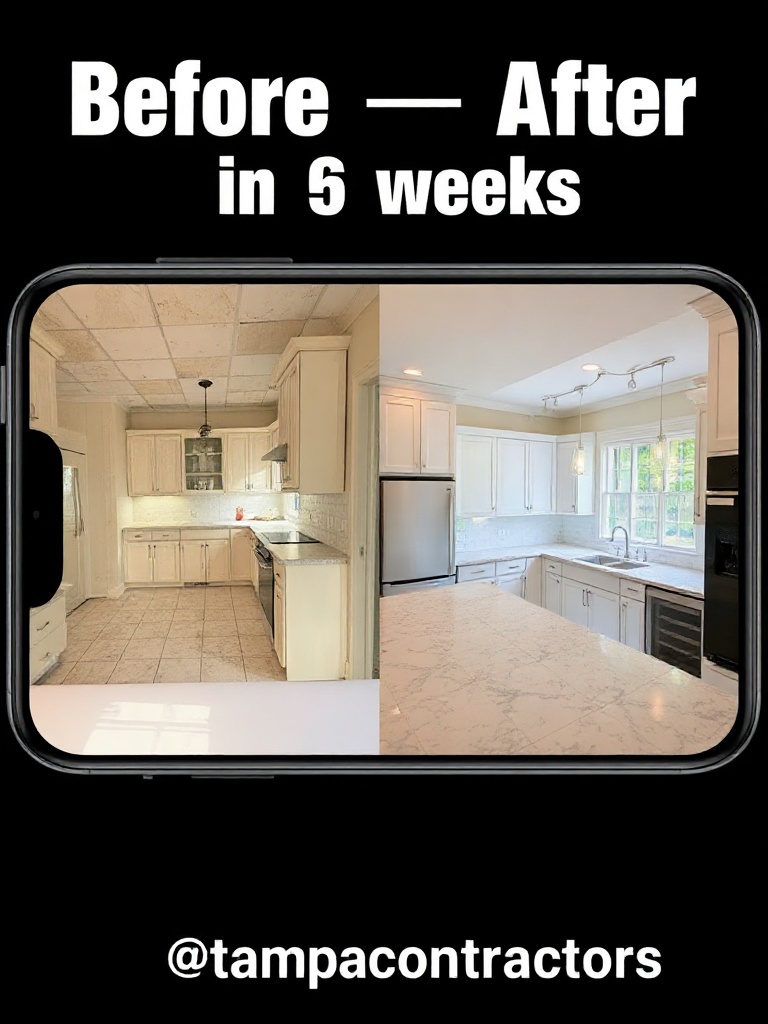 Contractor before/after reveal Reel thumbnail