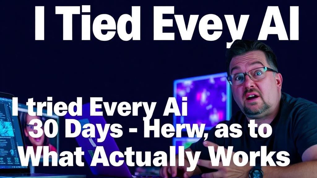 Tech thumbnail — I Tried Every AI Tool For 30 Days