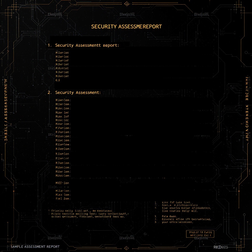 Sample CoreRecon Security Assessment Report — redacted findings document