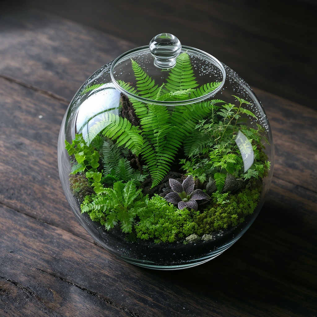 Jungle World — handcrafted Wardian terrarium