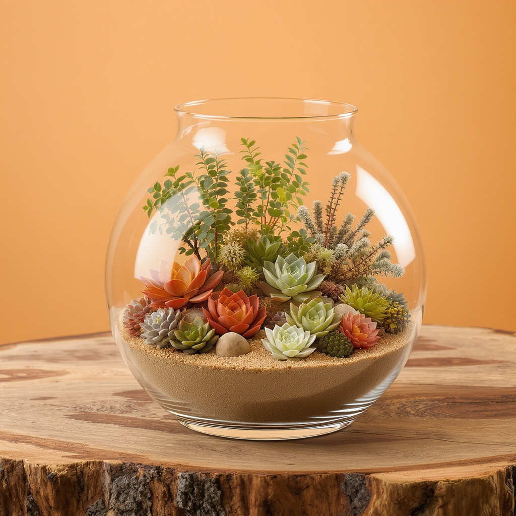 Desert Microclimate — handcrafted Wardian terrarium