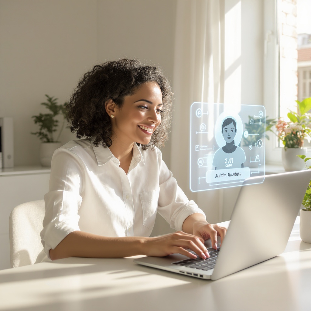 Entrepreneur français avec assistant IA