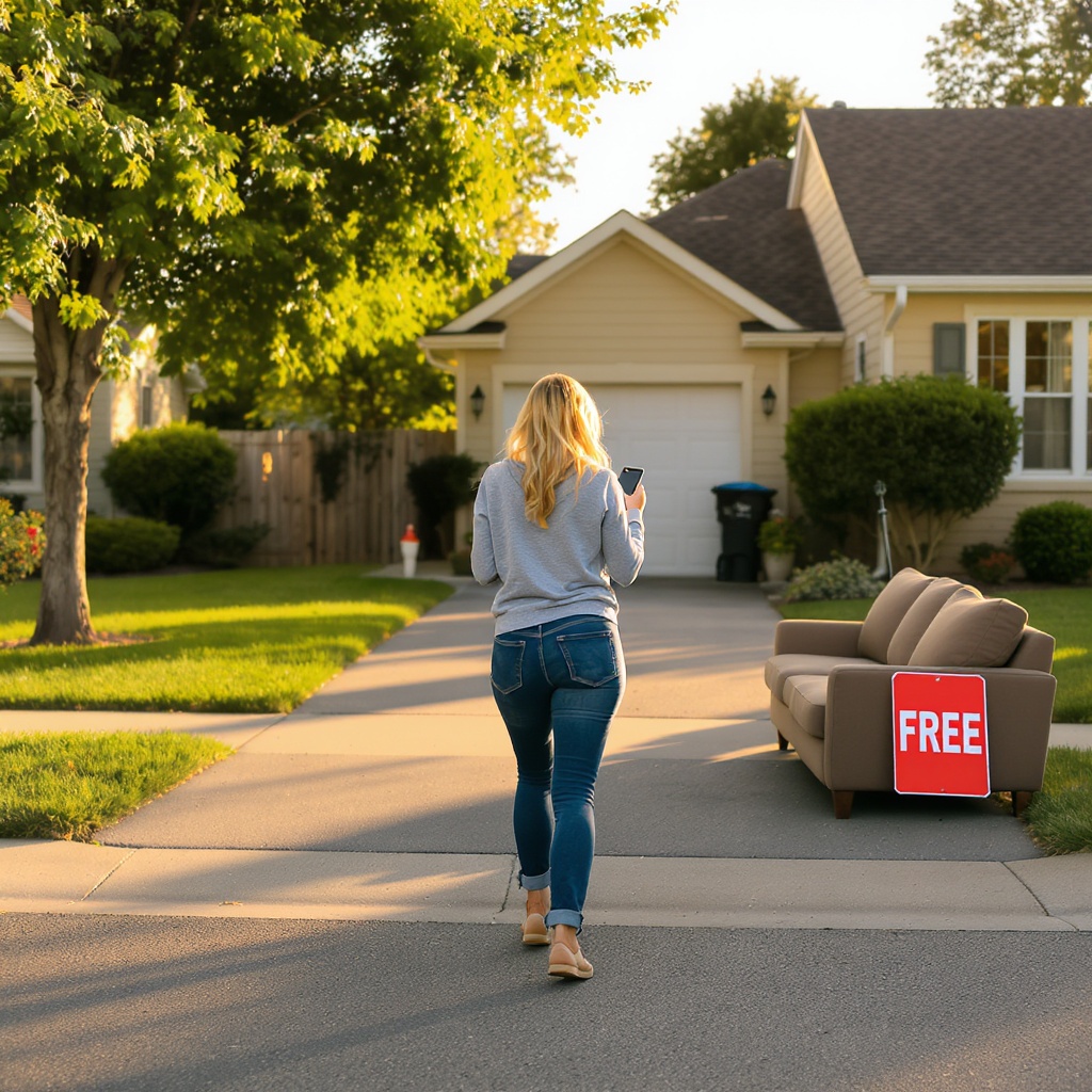 Free item on driveway