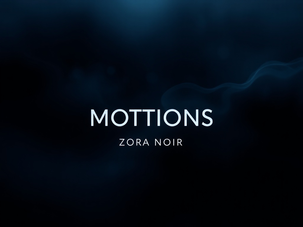 Zora Noir — Motions cover art