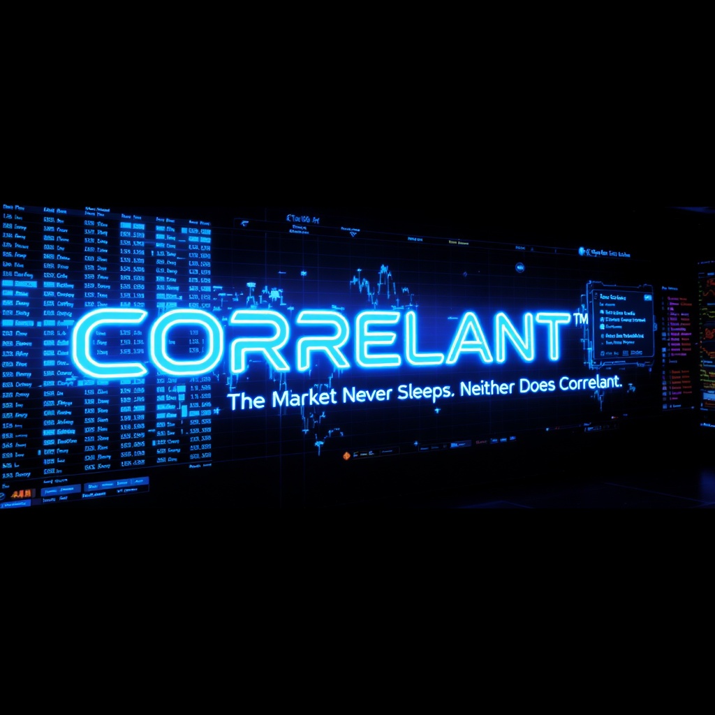 Correlant correlation heatmap — 47 instruments, real-time regime alerts