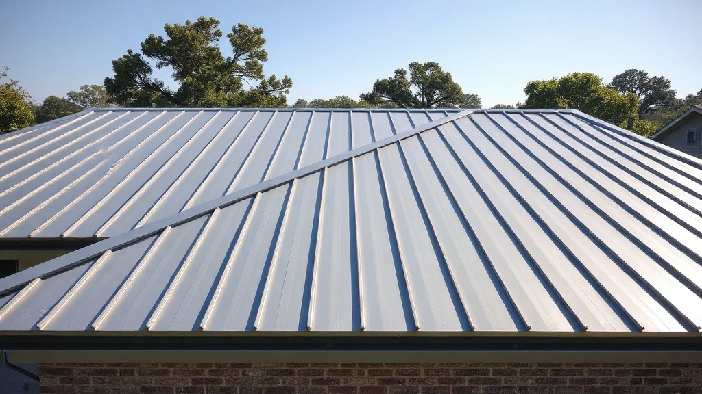 Standing seam metal roof on a Waco, Texas home