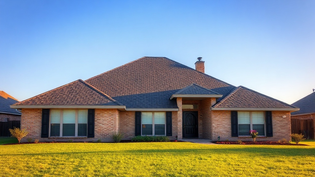 Asphalt shingle roof installation on a Waco, Texas home