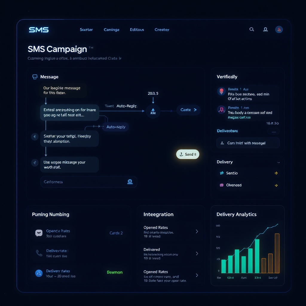 SMS automation campaign dashboard
