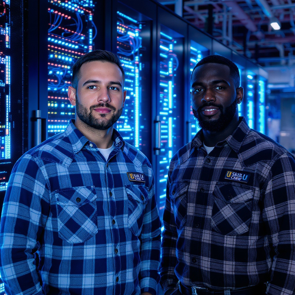Electricians in electric data center