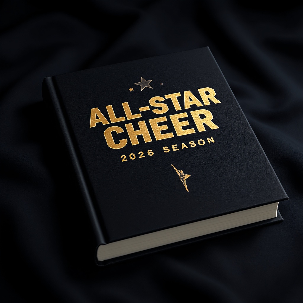 Memory book cover concept render — dark aesthetic with gold foil embossing