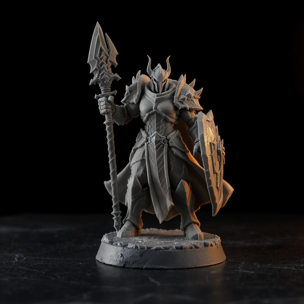 3D printed fantasy miniature figurine — custom tabletop piece