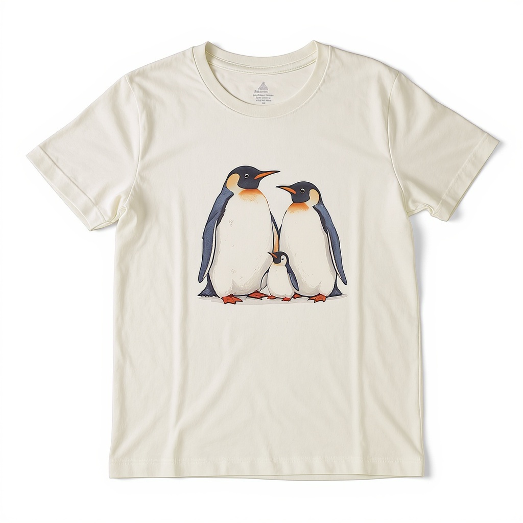 Penguin family t-shirt design