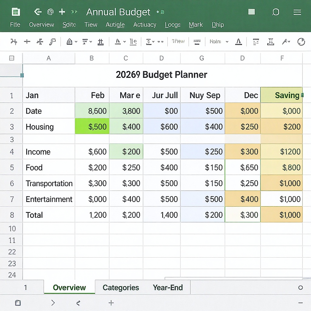 Annual Budget Planner preview
