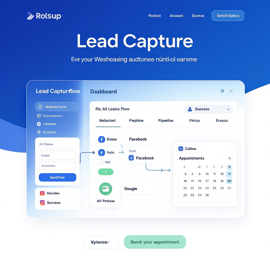 AI lead capture system dashboard