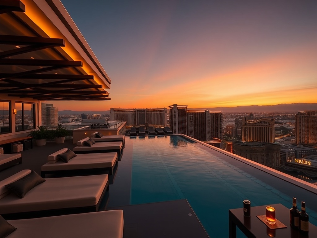 Marquee Dayclub cabana panoramic view