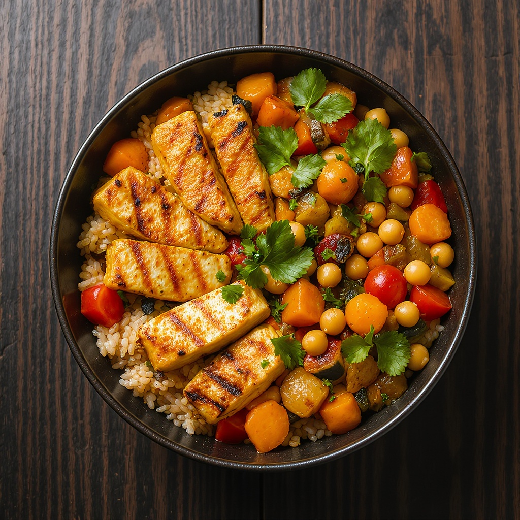 High protein paneer bowl