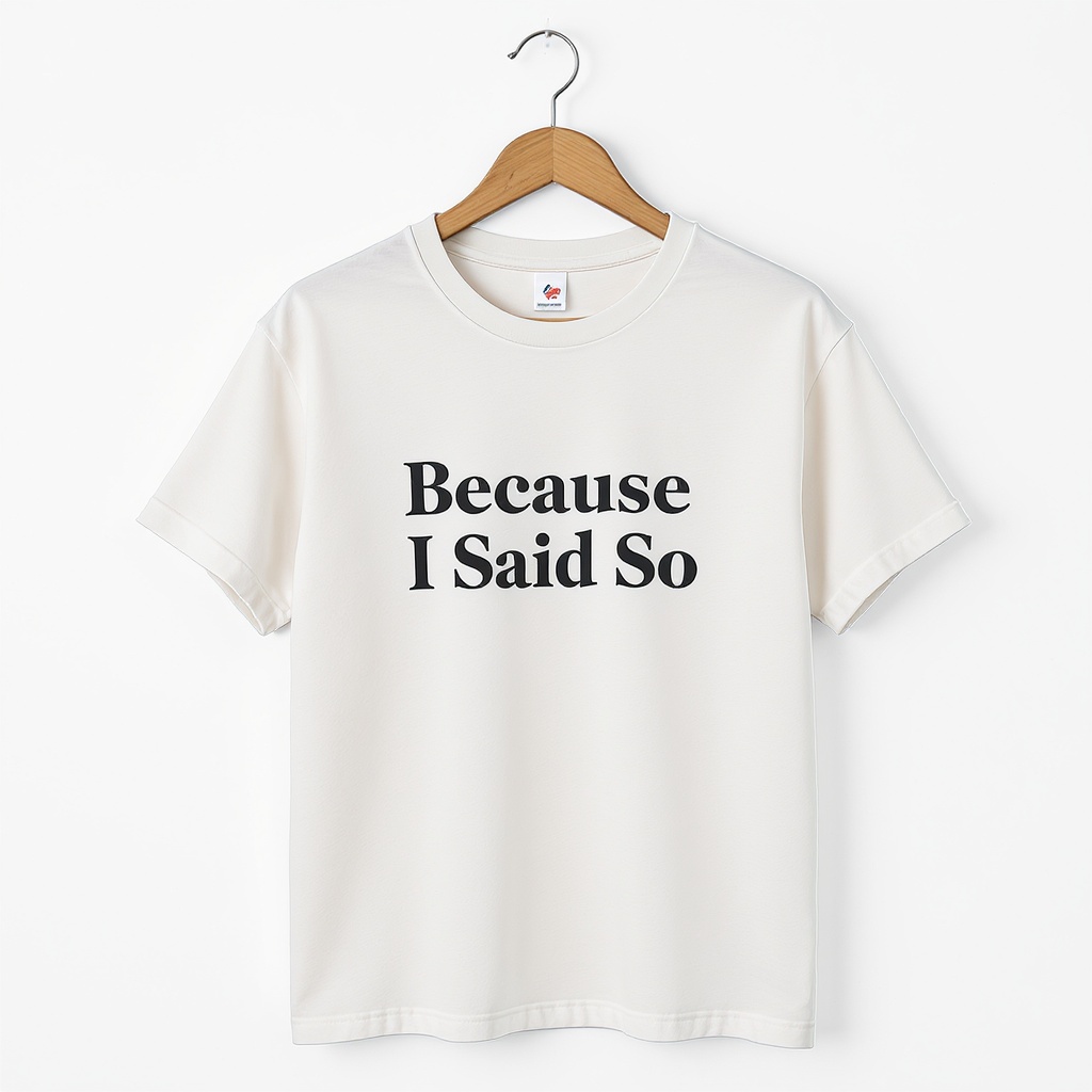 Grandma Said tee — cream apparel design