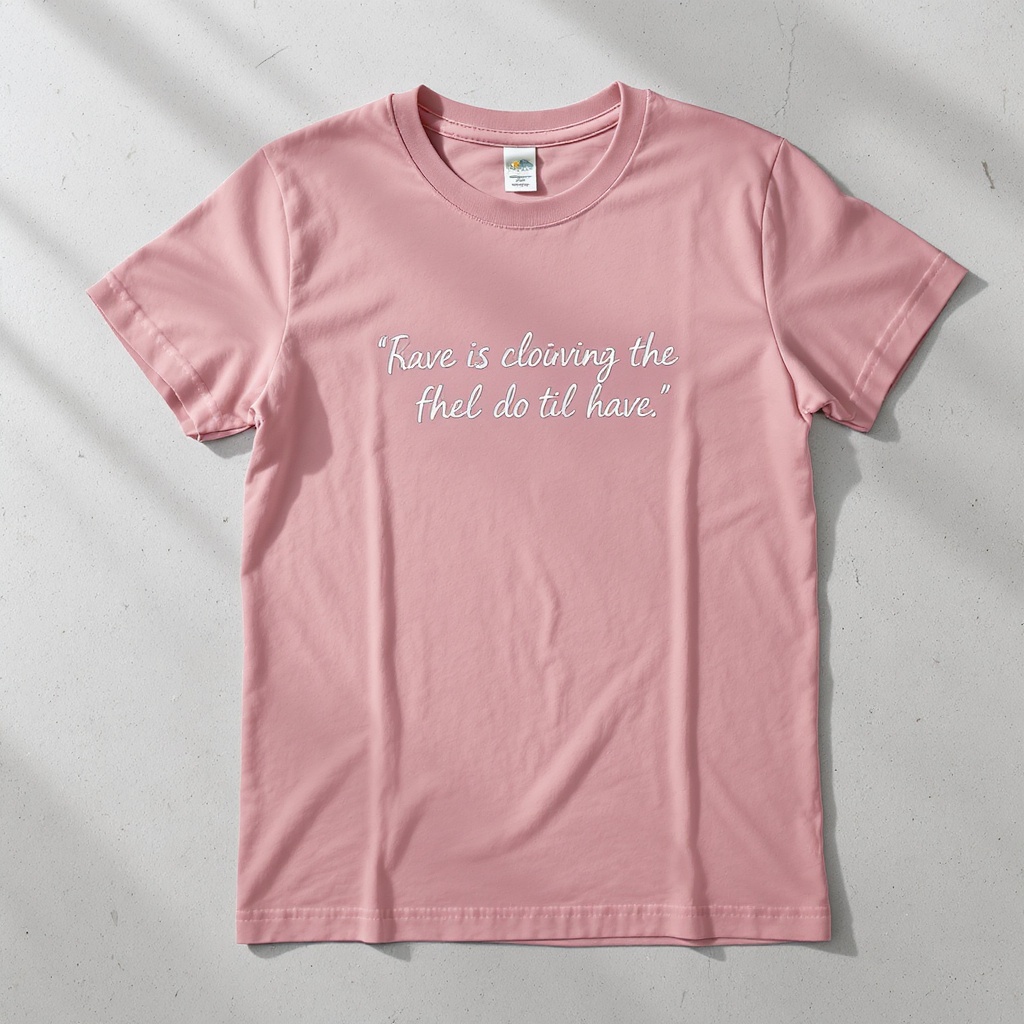 Momma Said quote tee — dusty rose
