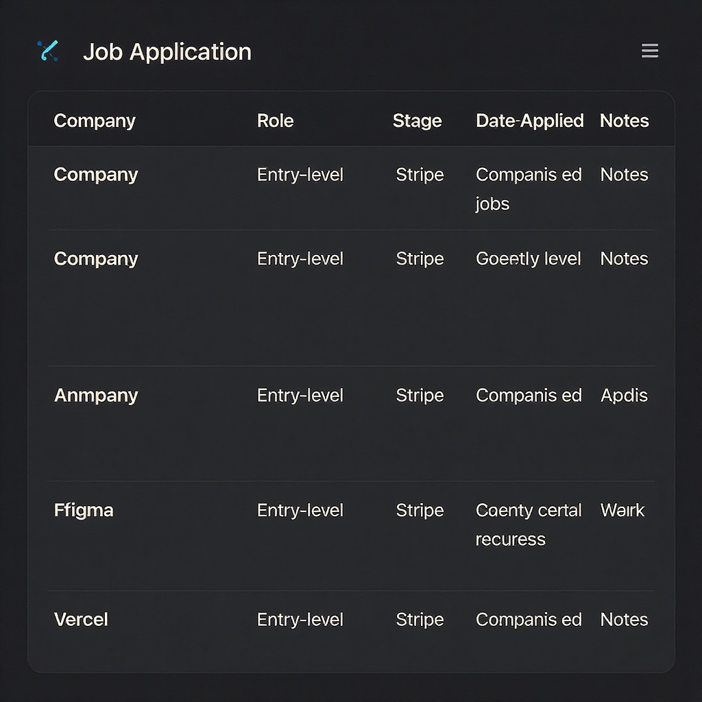Job Application Tracker