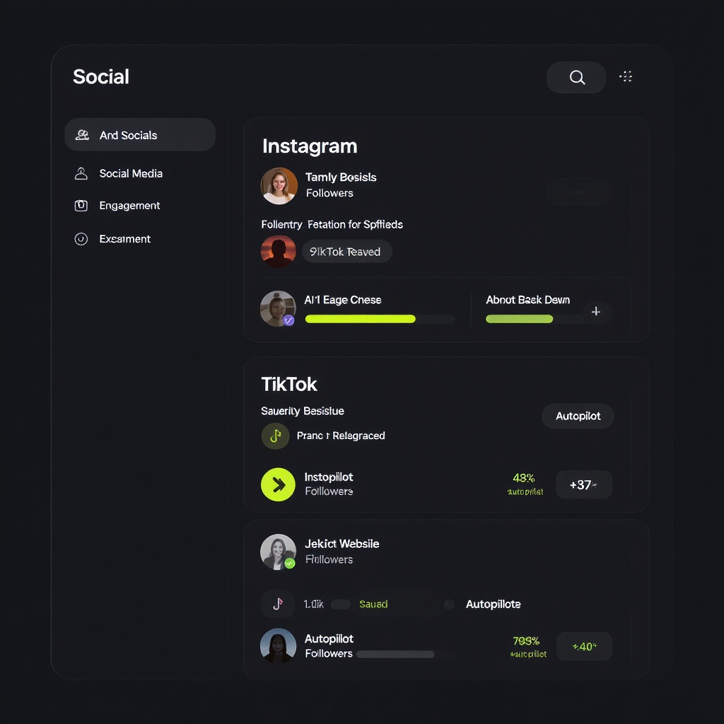 PageStack dashboard showing multiple accounts on autopilot