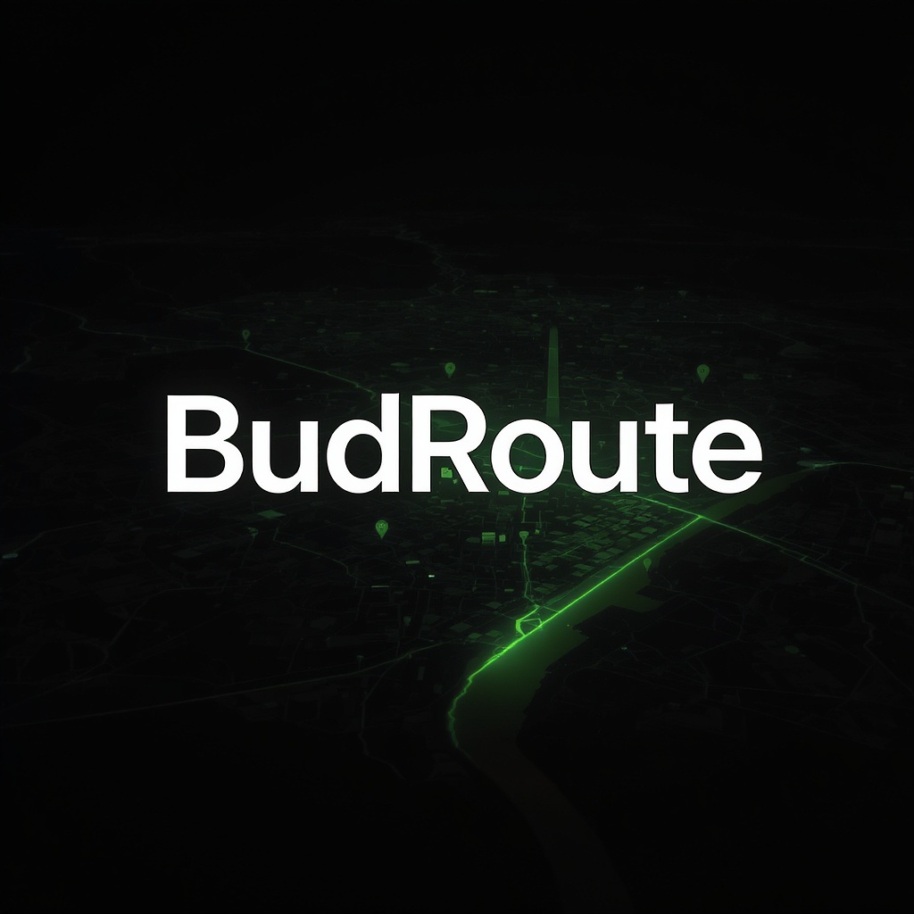 BudRoute cannabis delivery app on smartphone