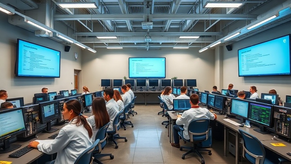 Modern PLC classroom — structured learning environment