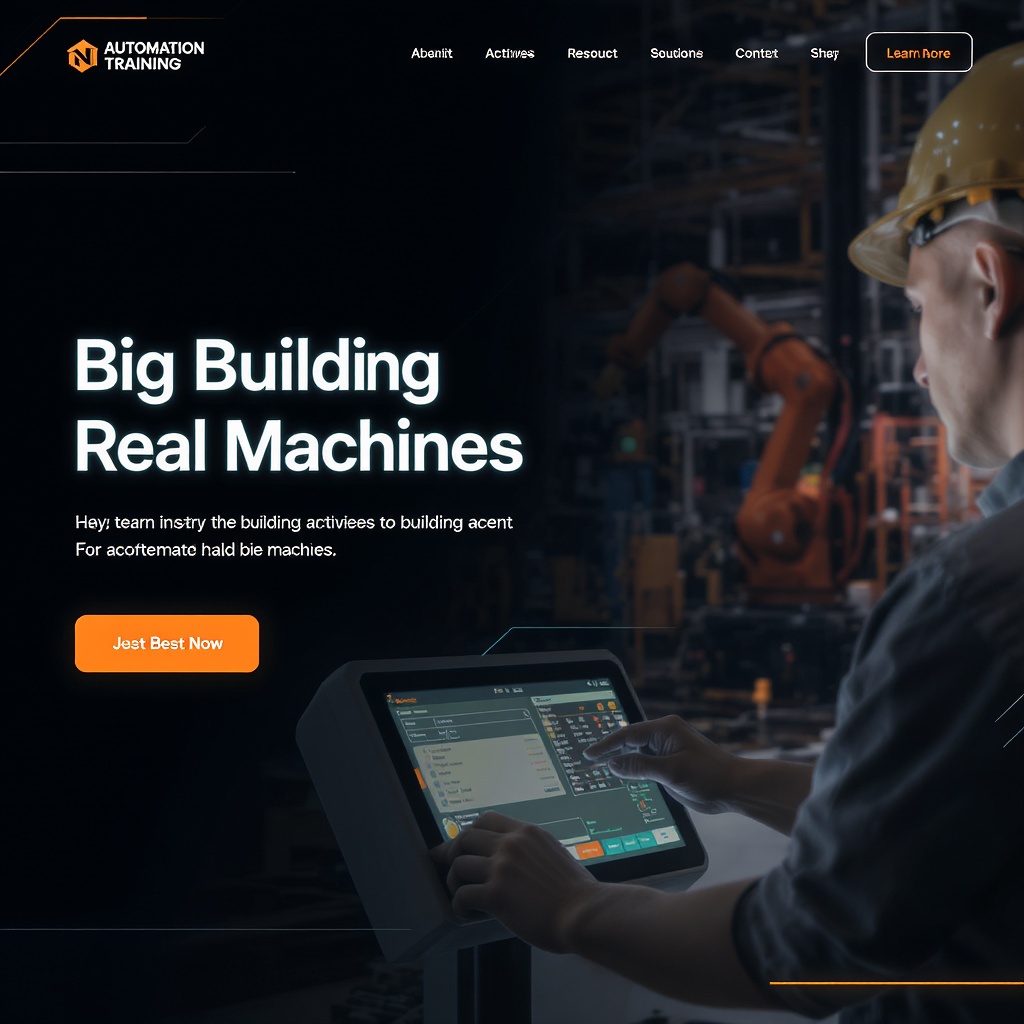 Industrial automation training — factory floor