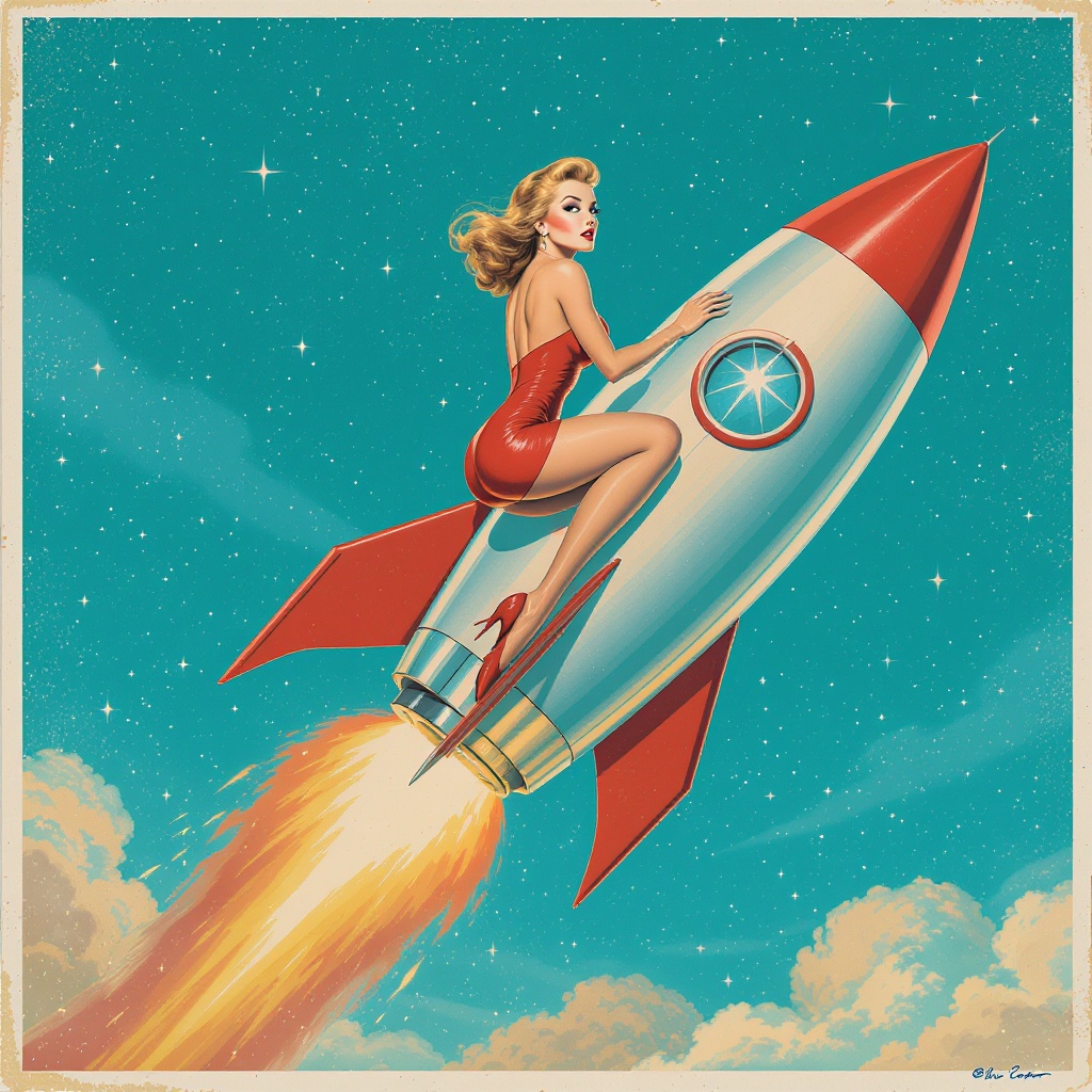 Rocket Rider — Melkworks graphic tee