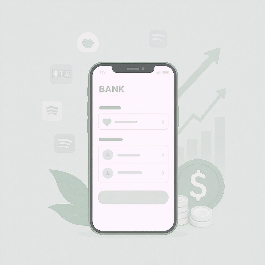 ClearPocket app showing subscriptions and growth chart