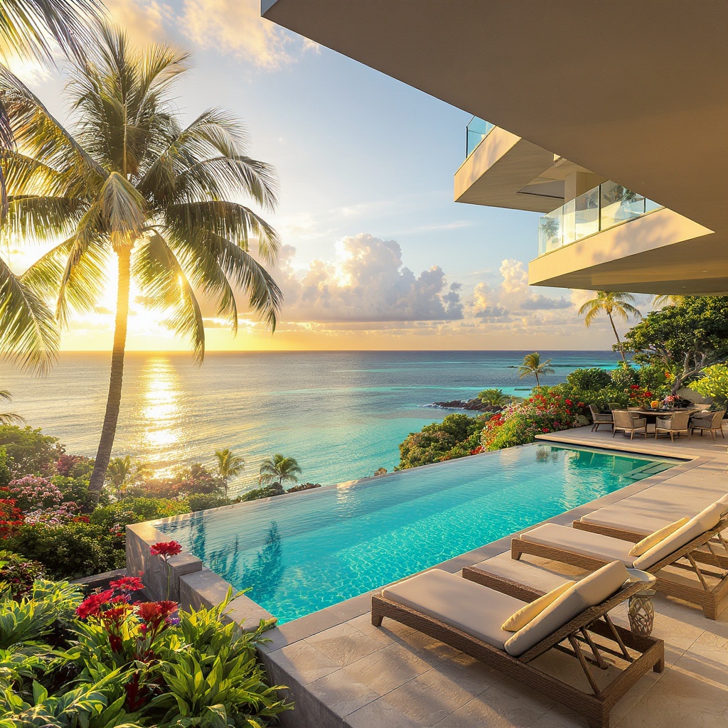 Villa avec vue lagon et marina à Saint-François Guadeloupe