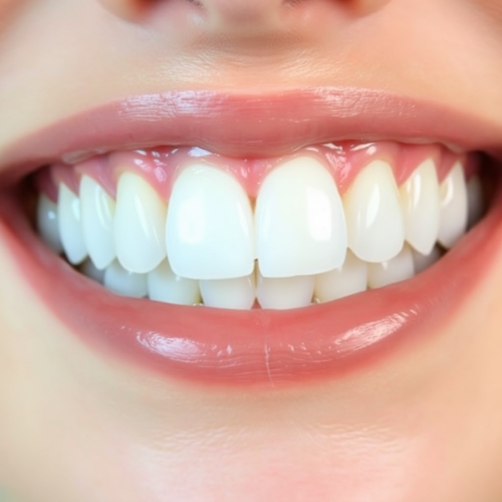 Dental implant result — beautiful smile